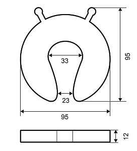 Фиксатор для дверей PALLADIUM BS 46.35 #225756